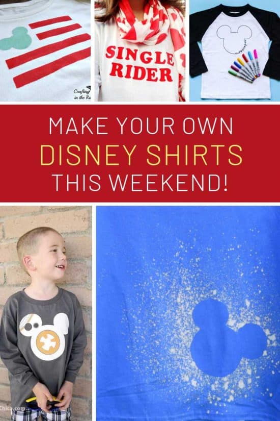 DIY Disney Shirts {Cute ideas for your next vacation!}