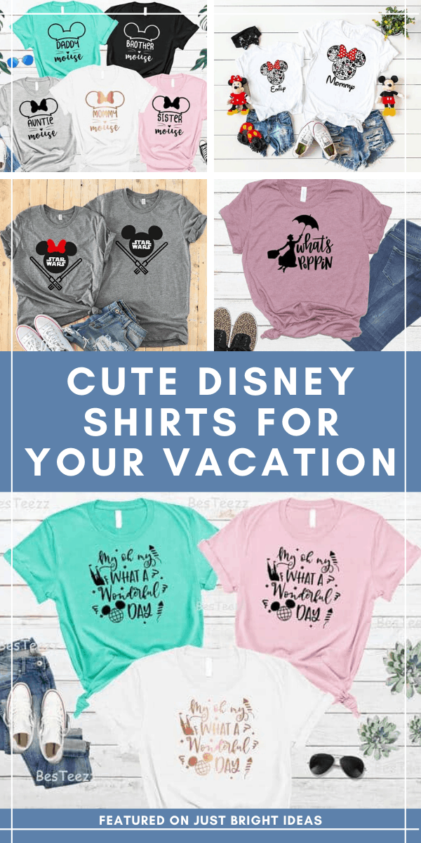 This might just be the ultimate collection of Disney Shirt Ideas you can buy or DIY. We have matching family shirts, Star Wars designs and cute shirts for Christmas vacations too!