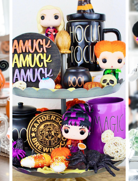 Spooky Cute Disney Halloween Tiered Trays ?? Get ready to transform your home with the most magical Halloween decorations of 2024! These Disney-themed tiered trays are perfect for adding some whimsical spookiness to your Halloween decor. Whether it’s for the kitchen or your coffee bar, these fun DIY ideas will give you all the inspiration to create your own tiered tray decor. Grab your Mickey pumpkins and let's get decorating! ?? #DisneyHalloweenIdeas #DisneyHalloweenDecor #HalloweenTieredTray
