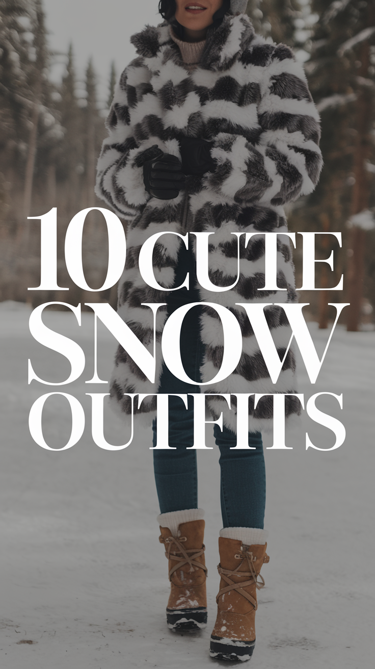 ☃️ Winter Wonderland Ready: Cute Snow Outfits for Women 🧤❄️ Step out into the snow in style with these cute and cozy outfit ideas. Think warm knits, chic layers, and stylish boots for the ultimate winter vibe. 🖤🧣 #SnowFashion #WinterOutfits #CozyStyle #ColdWeatherLooks #WinterChic