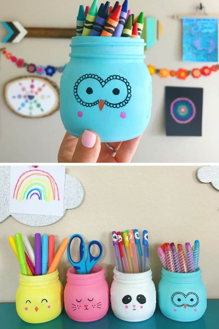 These Adorable DIY Painted Mason Jars Make Great Teacher Gifts