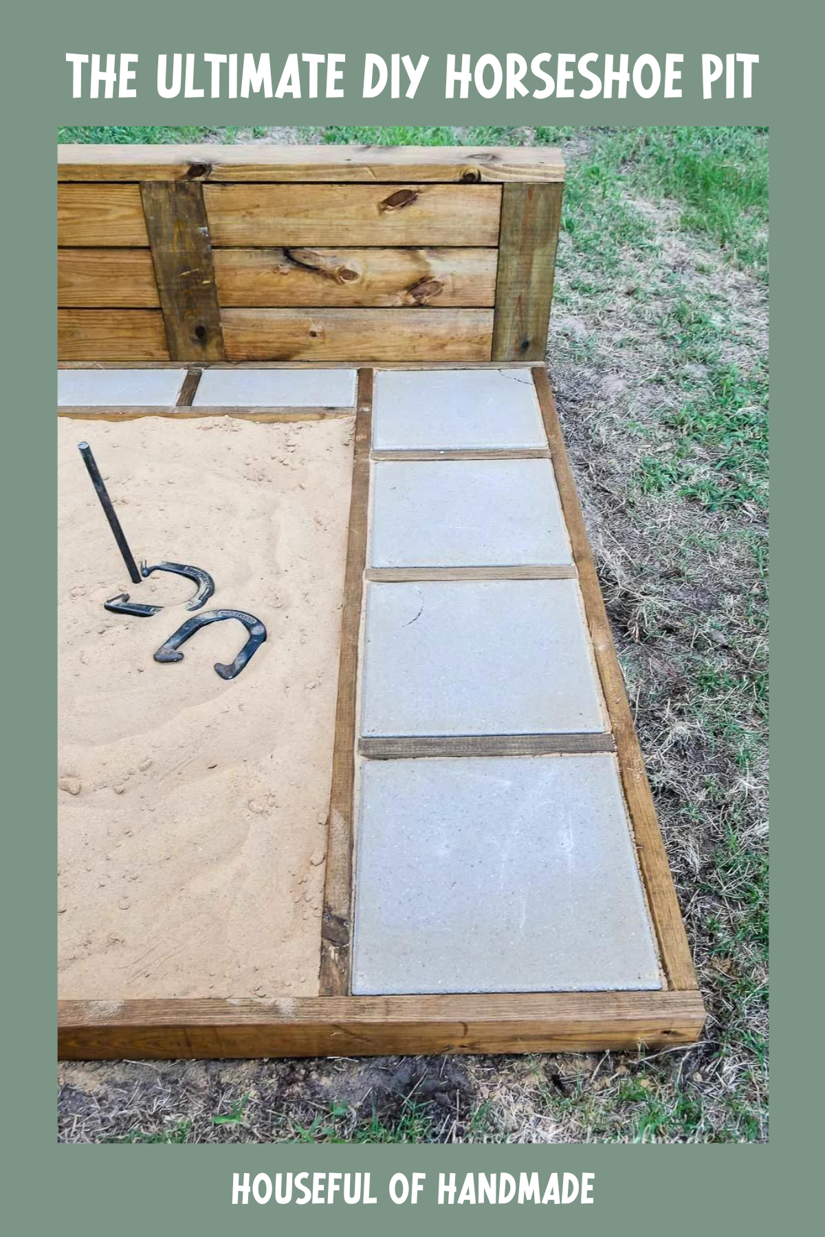 Ready to take your backyard games up a notch? Houseful of Handmade has an amazing tutorial for building your own horseshoe pit. This setup adds a bit of rustic charm to your outdoor space while providing hours of competitive fun.