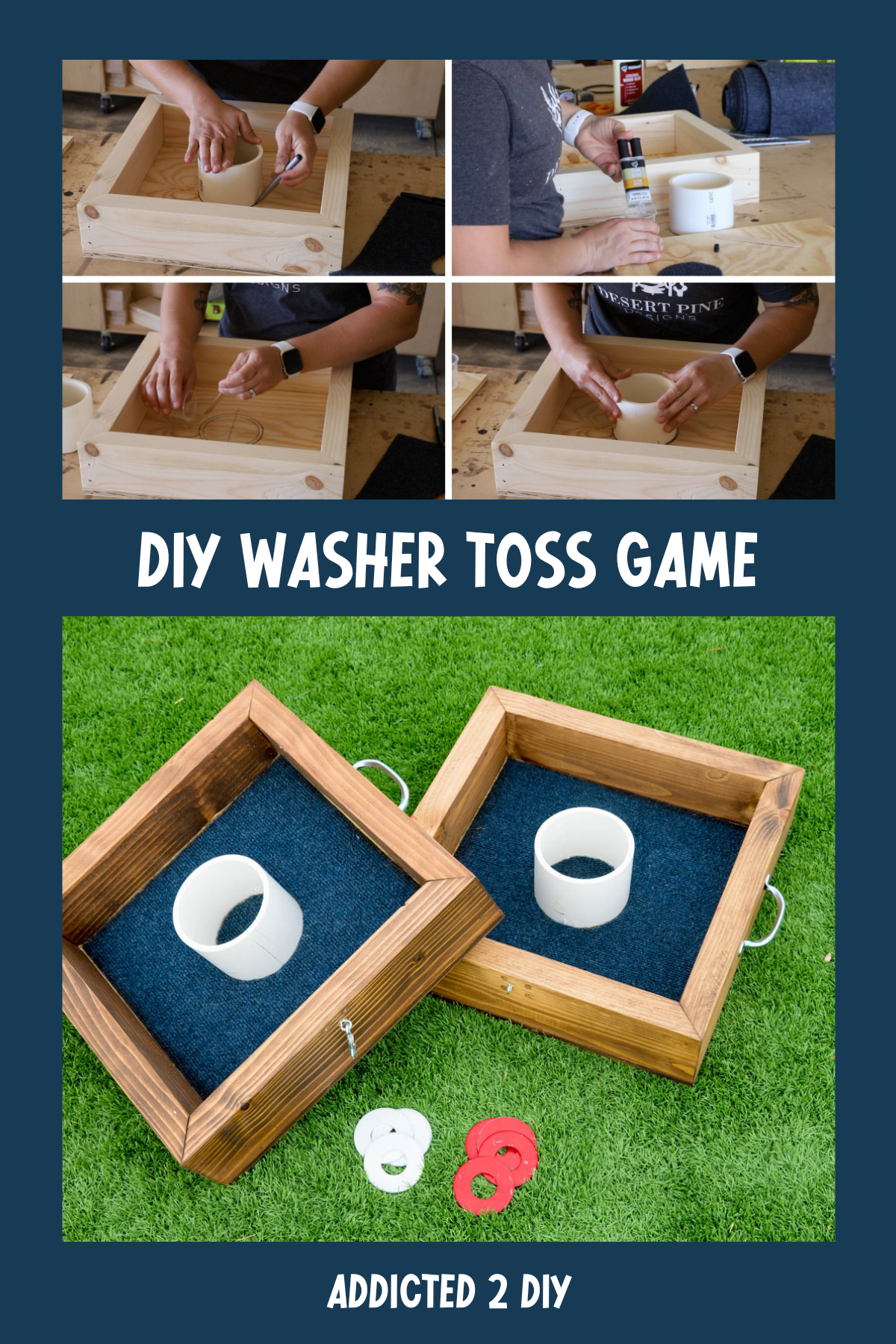 Washer toss is a classic yard game, and this DIY version from Addicted 2 DIY is a breeze to make. With just a few supplies, you can create a set that’s perfect for camping trips, tailgating, or just a fun afternoon in the backyard. This game is easy to learn and suitable for all ages!