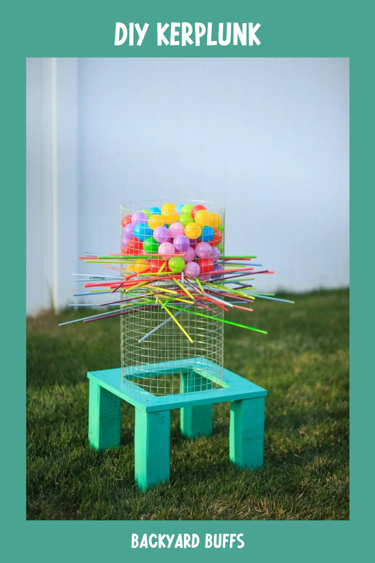 Remember the classic Kerplunk game? Now you can make a giant version for your backyard! Backyard Buffs provides an easy-to-follow tutorial using PVC pipes and plastic balls. It's a great way to get everyone involved in a game of luck and strategy!