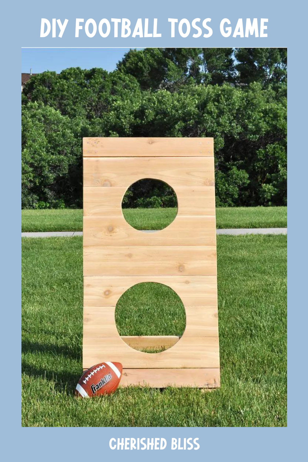 This DIY football toss game from Cherished Bliss is perfect for aspiring quarterbacks and football fans alike! It’s a great way to practice throwing accuracy while having some friendly competition. Customize it with your favorite team’s colors for a personalized touch.