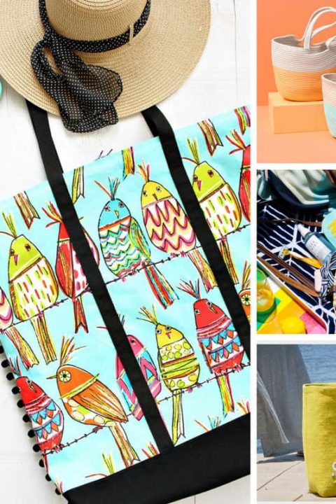 These DIY beach tote bags are fabulous! Thanks for sharing!