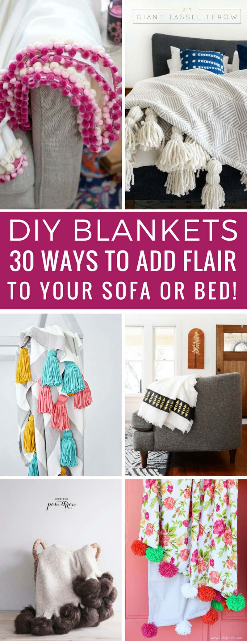 Oh my goodness these homemade blanket ideas are easy and so much cheaper than the ones in the store! Thanks for sharing!