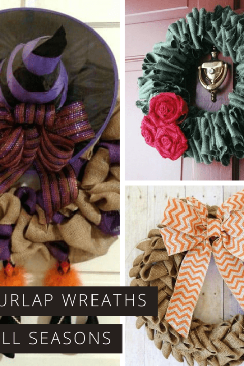 These DIY burlap wreaths are just what we need to celebrate Spring and cheer up our front doors!