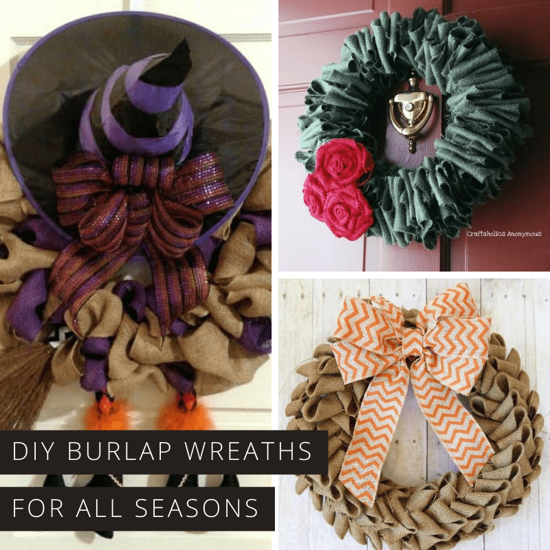These DIY burlap wreaths are just what we need to celebrate Spring and cheer up our front doors!