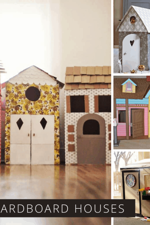 WOW these DIY cardboard playhouses are brilliant!