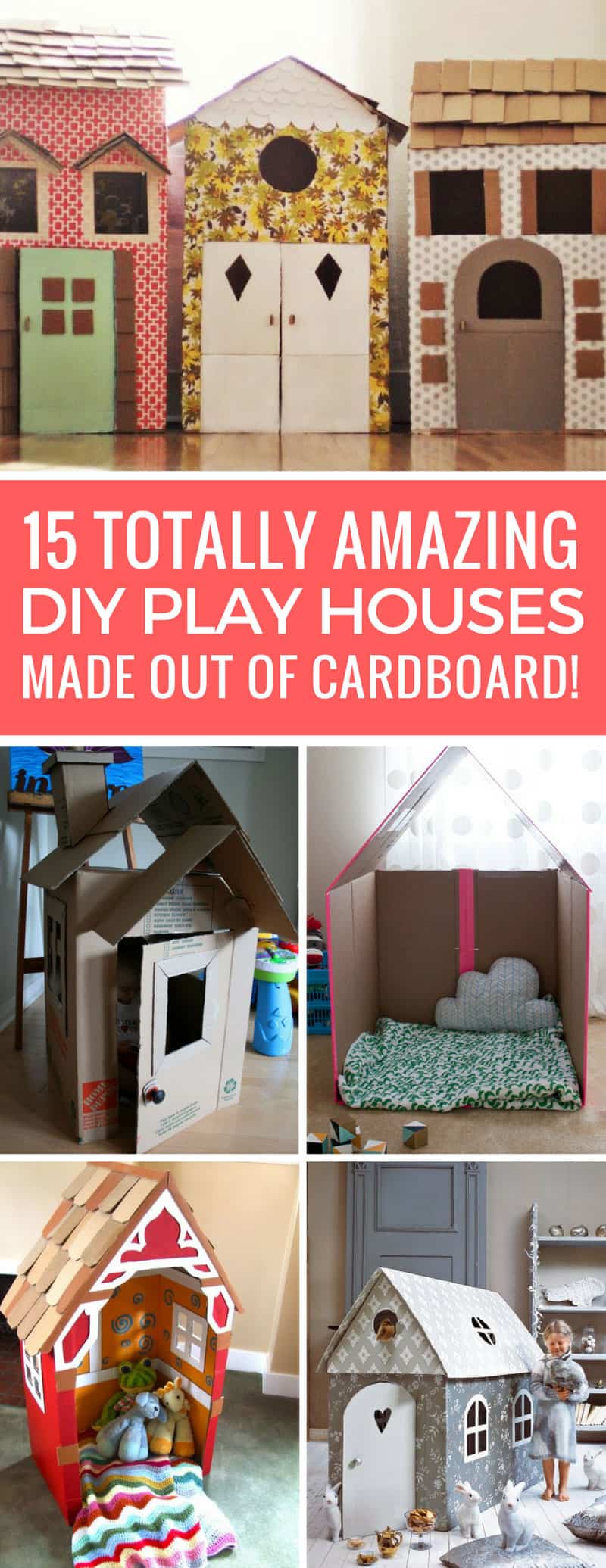 DIY Cardboard Playhouses - A Beautiful Mess