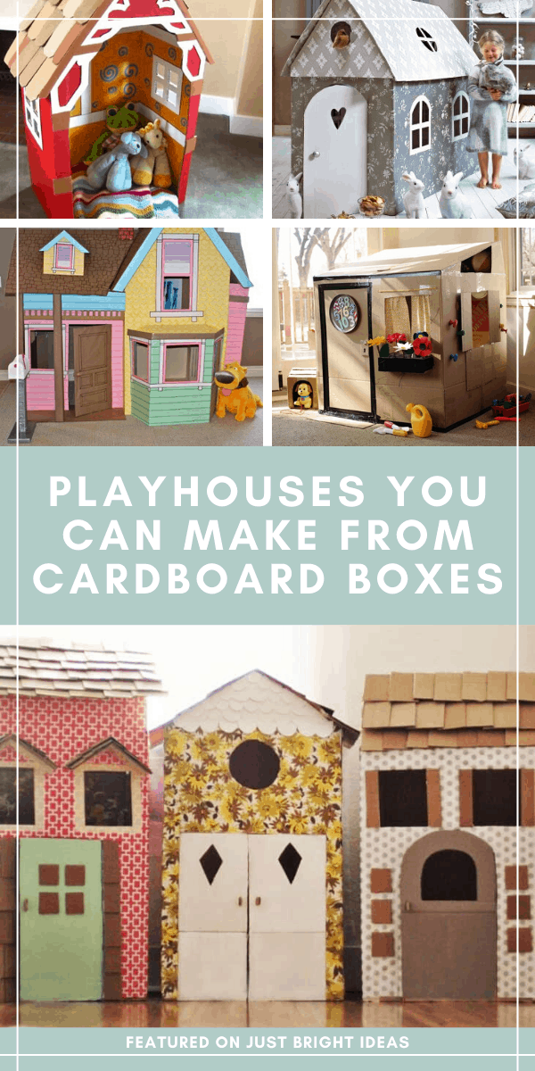 Cardboard best sale playhouse diy