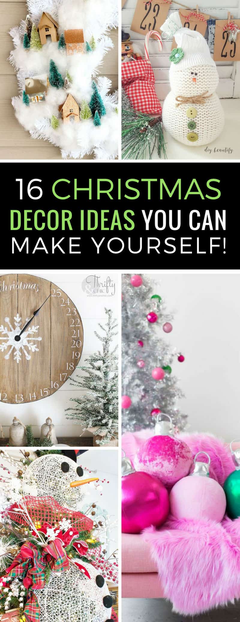 Want to festive up your home this Christmas with items you can make yourself? These DIY Christmas decor ideas are sure to impress your guests! | Christmas Decor | DIY | Crafts | Decorations | Just Bright Ideas