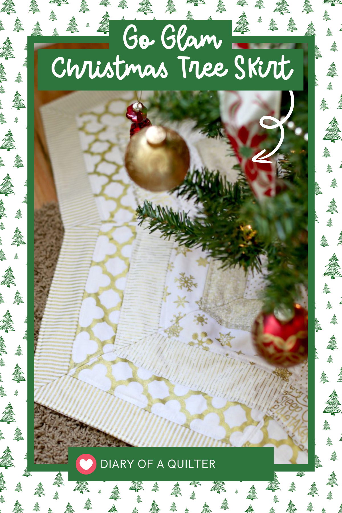 Go glam with this gold tree skirt that adds a touch of sparkle to your holiday decor. The shimmering fabric catches the light, creating a luxurious base for your tree. It’s a stunning way to make your Christmas setup feel extra special.