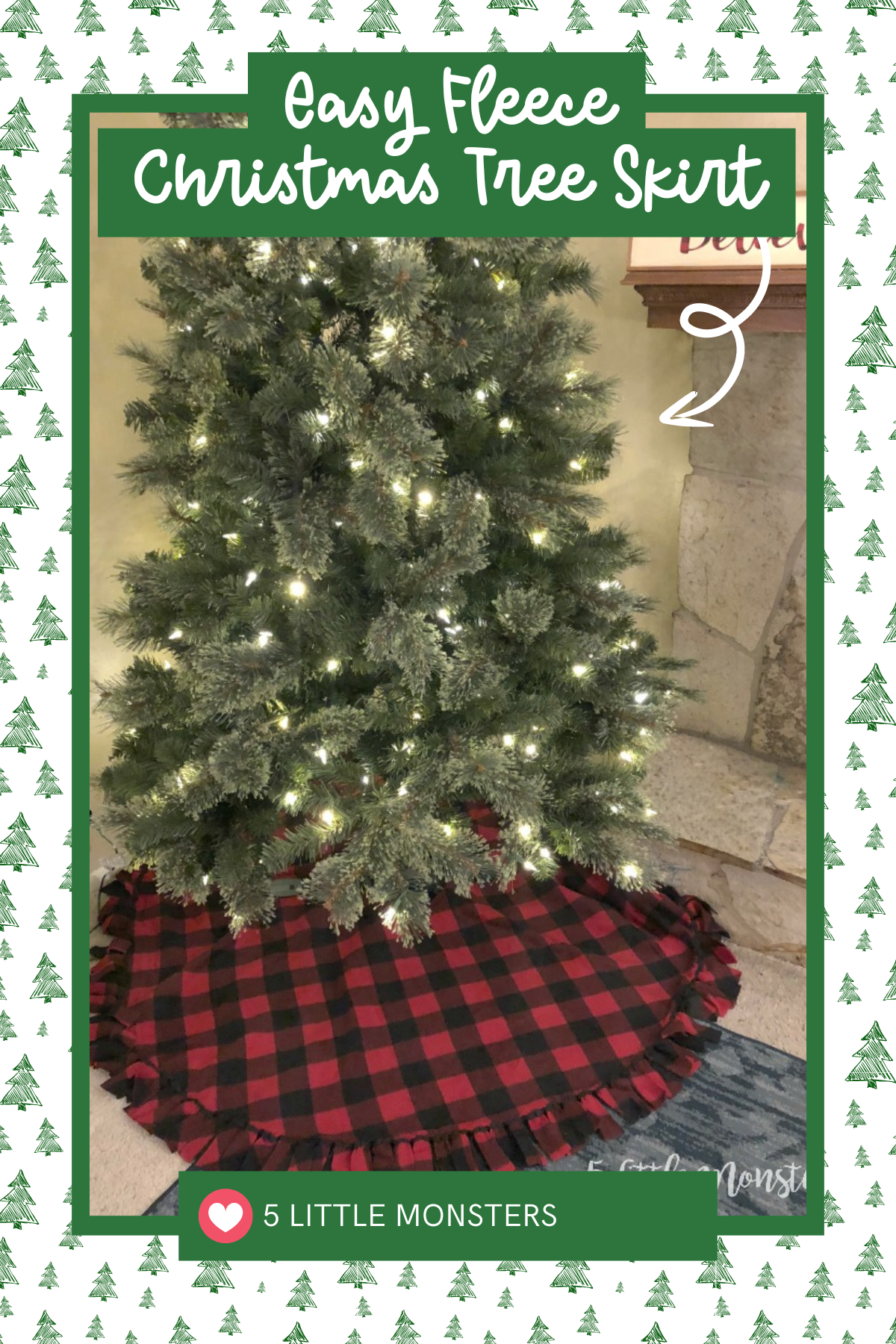 Keep it cozy and simple with this easy fleece tree skirt. Soft and warm, it's a perfect quick project for adding a touch of comfort to your holiday setup. The best part? No sewing machine required, making it ideal for a last-minute festive upgrade!