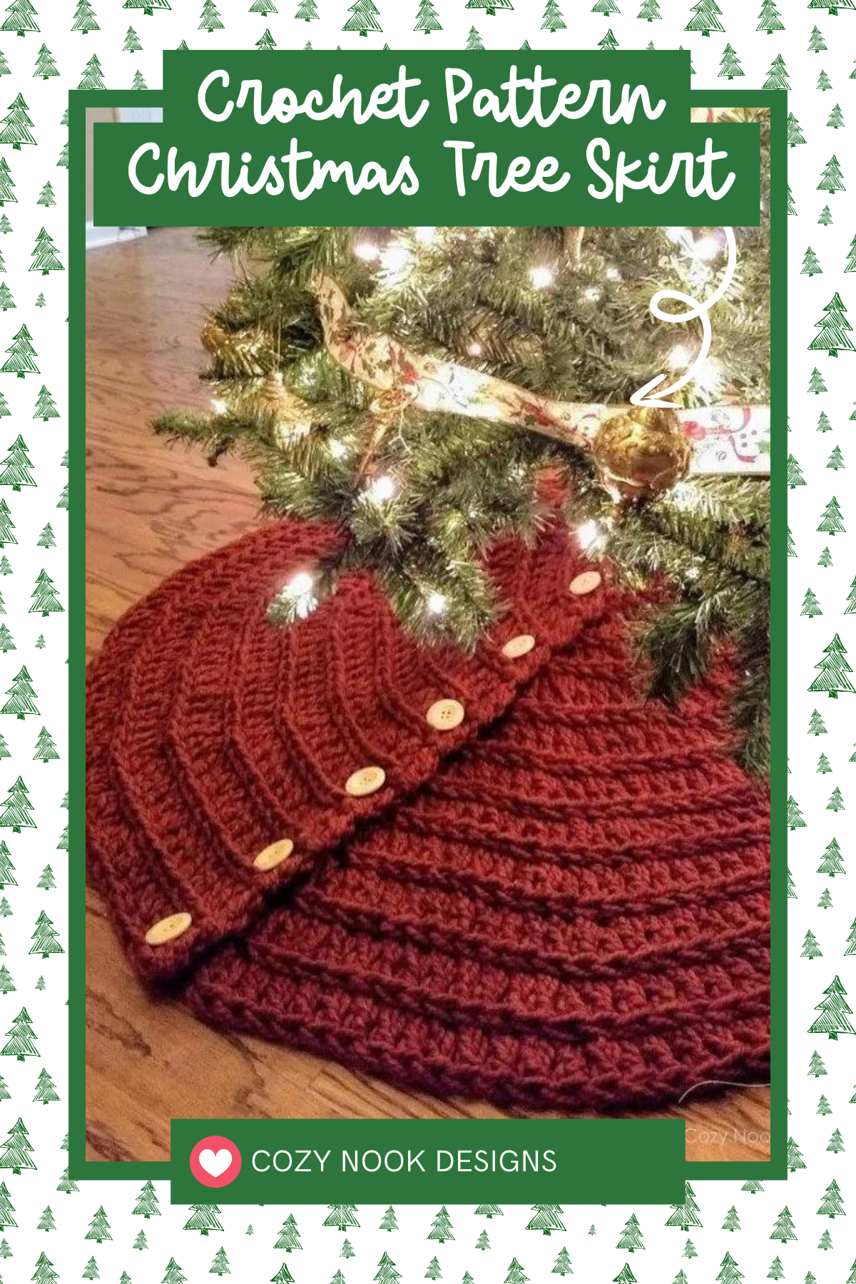 Embrace the farmhouse chic style with this rustic tree skirt. The combination of yarn and oversized buttons evokes country charm. This tree skirt is all about creating that cozy, down-home Christmas feel.