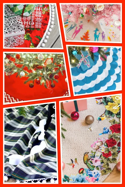 Give your tree a festive handmade touch with these DIY Christmas tree skirt ideas! From classic plaids and pom-pom trims to whimsical patterns and bold colors, these sewing-friendly projects are perfect for crafty holiday vibes. 🎁✨ #DIYTreeSkirt #SewingProjects #HandmadeChristmas