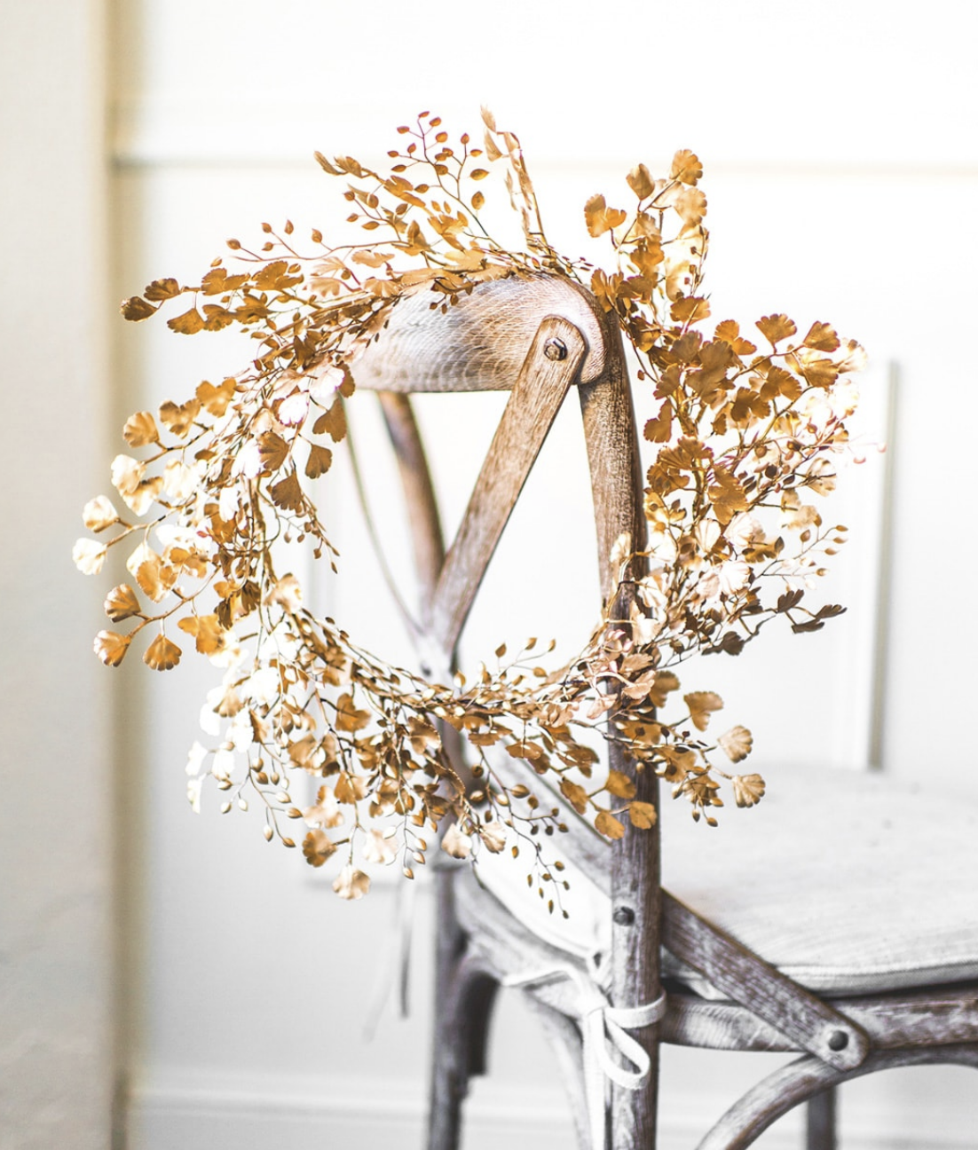 This golden wreath garland adds a touch of elegance to your decor. With a rich golden hue, it’s a beautiful way to make your home feel extra festive. Try it here.