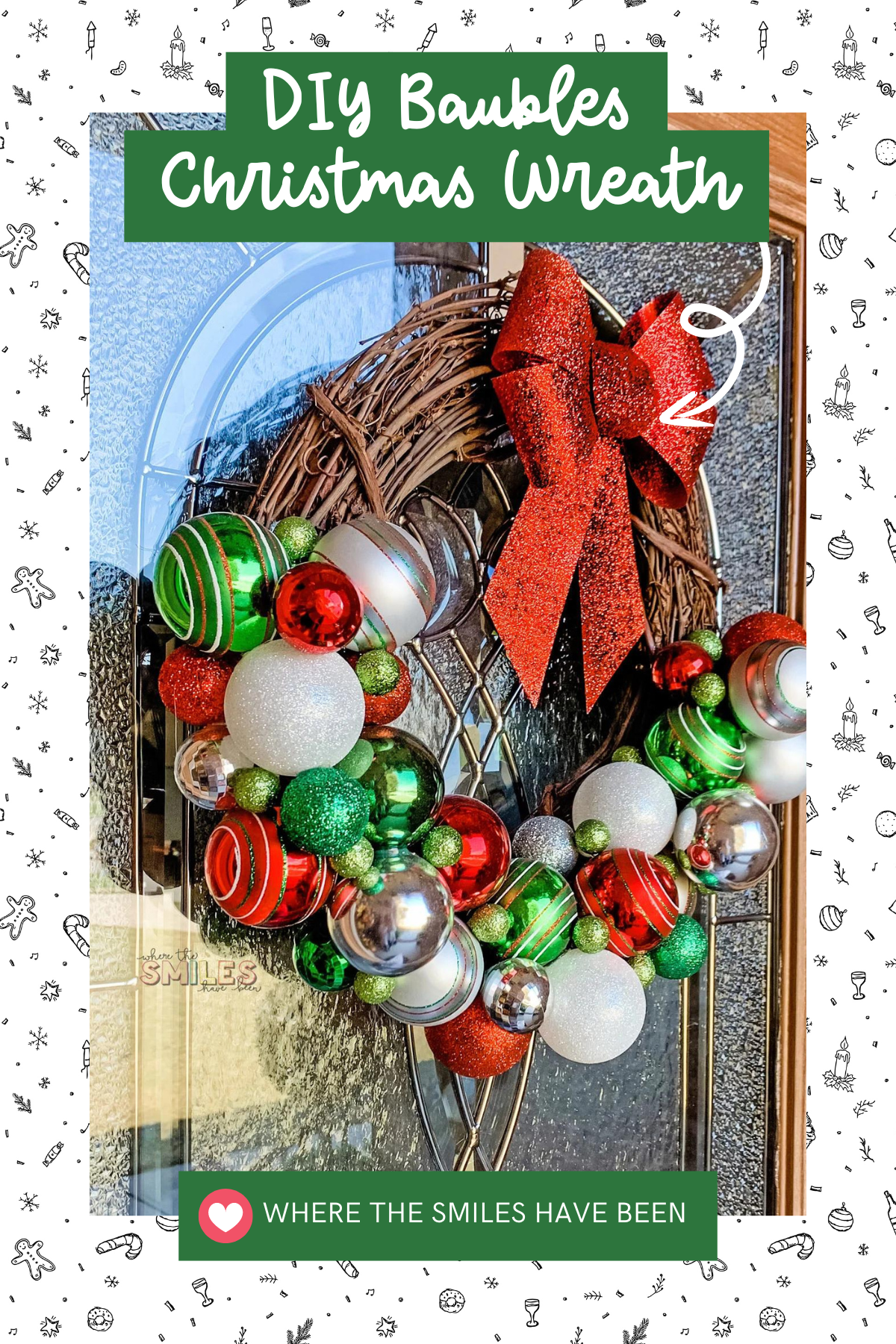 Add some sparkle to your holiday with this DIY Christmas Ornament Wreath. Made with a variety of colorful ornaments, this wreath is all about festive fun and glitz. It’s an eye-catching addition to your decor and a fantastic way to use up extra ornaments from your tree.