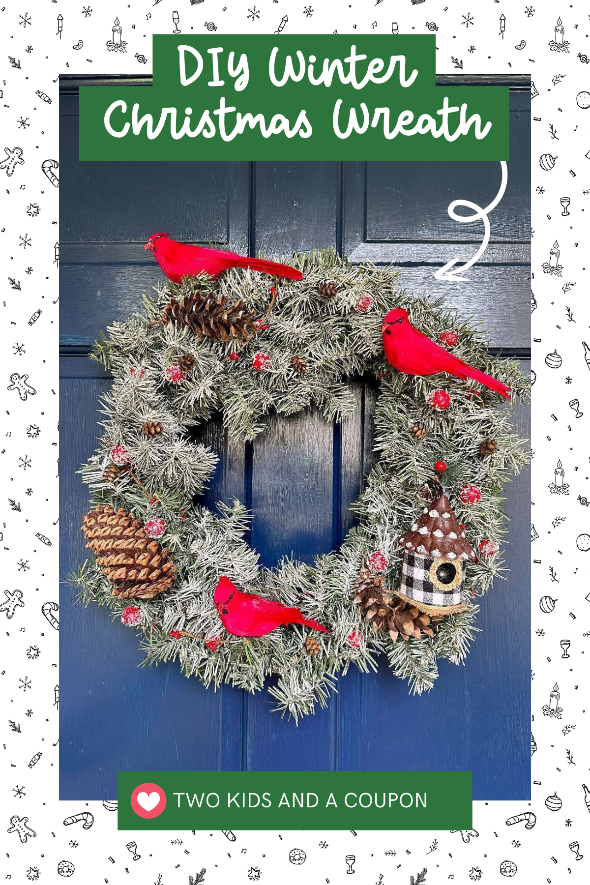 This Wonderful Winter Wreath is perfect for those who adore simple yet striking decorations. It features lush greenery with a few festive accents, making it ideal for either a gift or your own front door. It’s an easy way to bring a touch of natural beauty to your holiday decor.