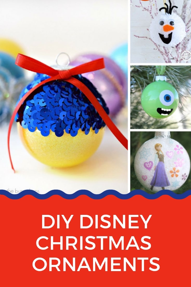 Love love love these Disney Christmas ornaments you can DIY this weekend! Go on - add some Disney inspired magic to your tree!
