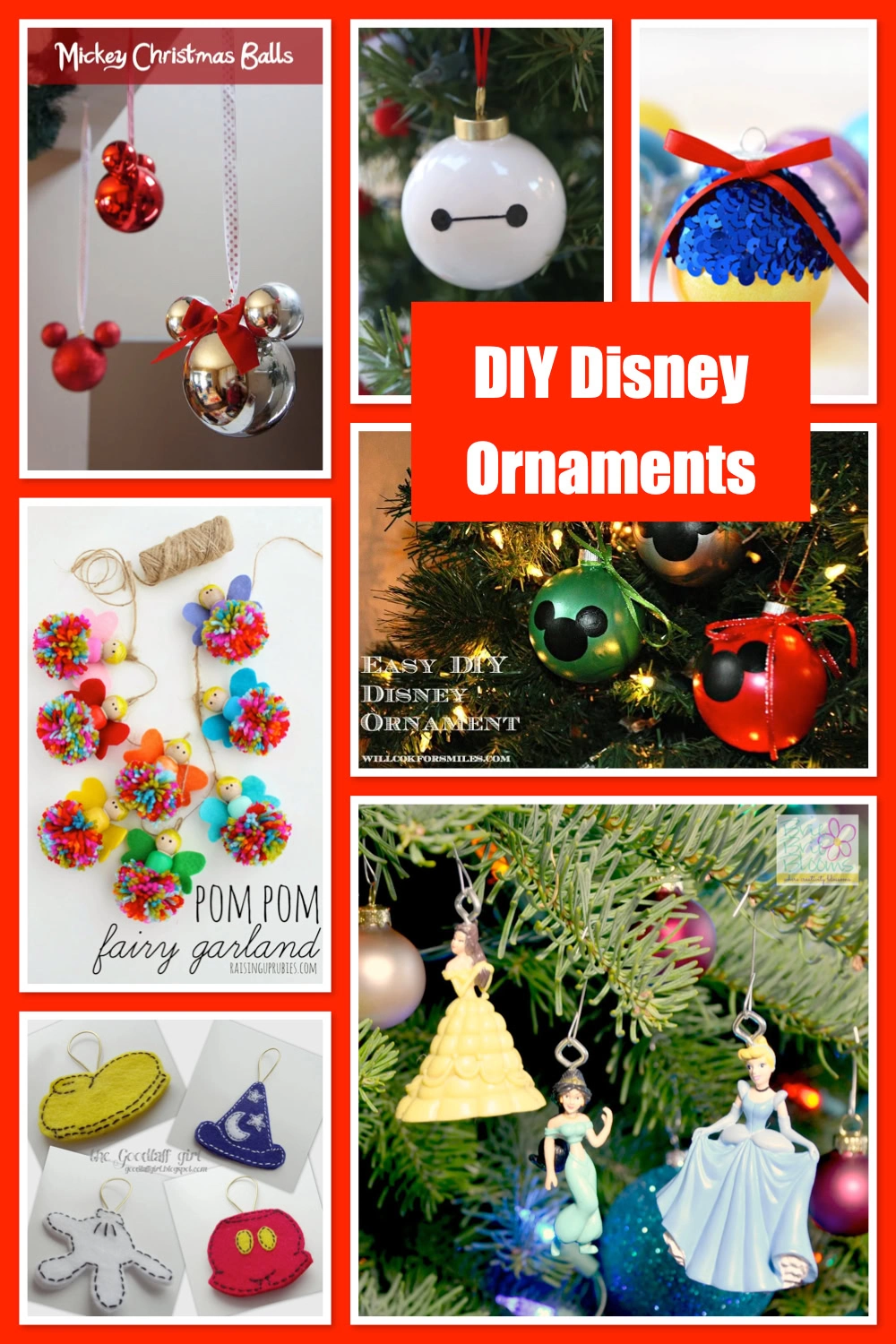 Add a touch of Disney magic to your holiday decor with these fun and festive DIY ornaments! Perfect for Disney lovers of all ages, these handmade creations include Mickey, princesses, and more merry favorites. 🎄✨ #DIYDisneyOrnaments #DisneyHolidayDecor #ChristmasCrafts