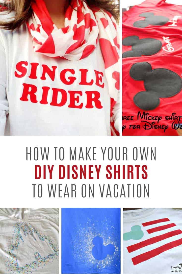 DIY Disney Shirts {Cute ideas for your next vacation!}
