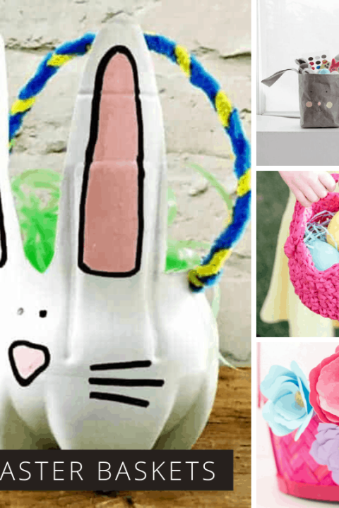 Loving these DIY Easter baskets that you can fill with treats for the kids - and many of the projects are upcycled too!