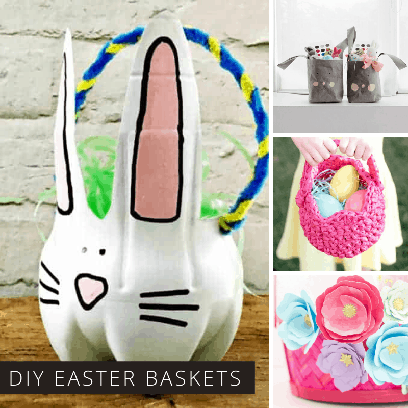 Loving these DIY Easter baskets that you can fill with treats for the kids - and many of the projects are upcycled too!