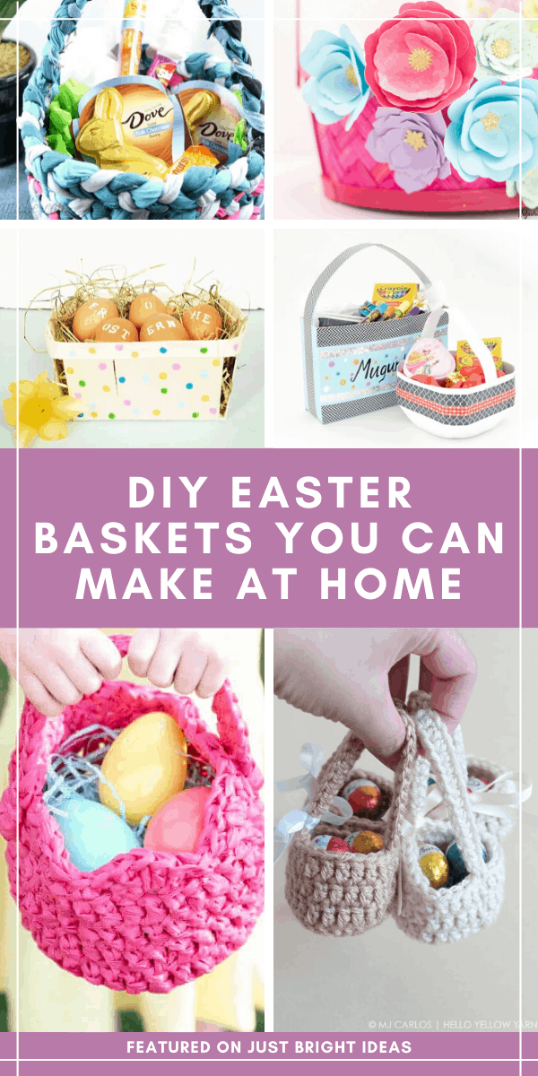 Loving these DIY Easter baskets that you can fill with treats for the kids - and many of the projects are upcycled too!