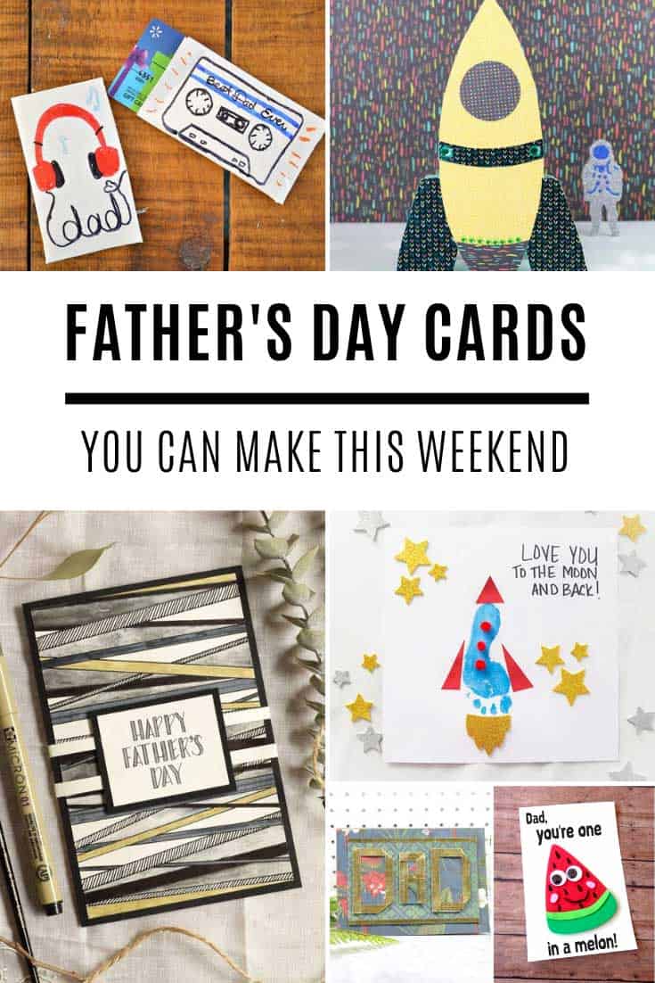 So many creative Father's day cards you can make this weekend that dad is sure to love!
