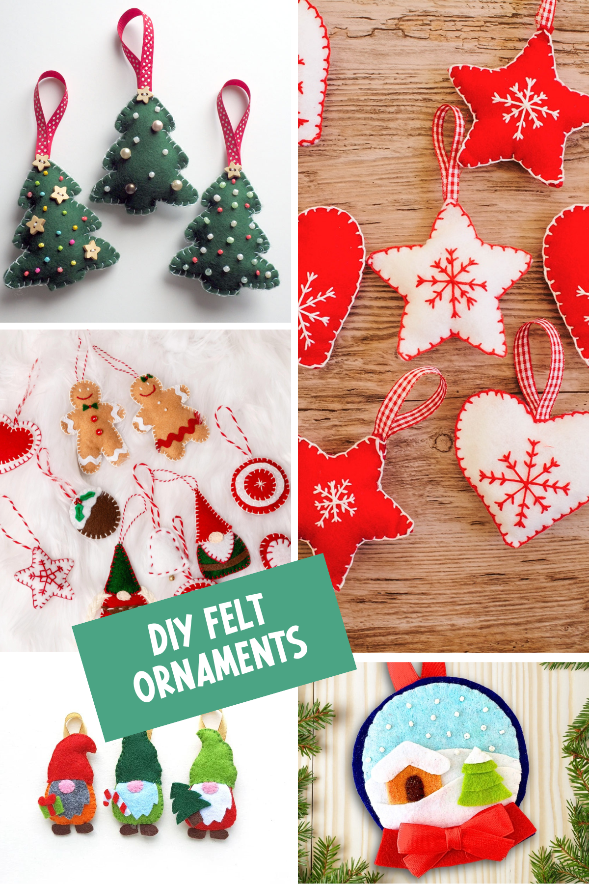 Get inspired with this collection of DIY felt Christmas ornaments! From classic designs to whimsical creations, these handmade ornaments will make your tree extra special. 🌟🎅 #HandmadeChristmas #FeltOrnaments #HolidayCrafts