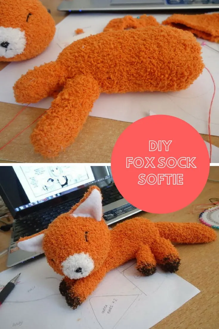 diy fox stuffed animal