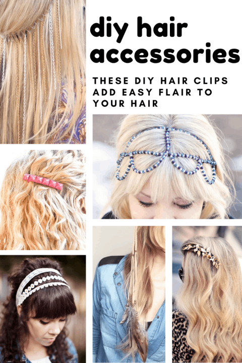 Loving these cute DIY hair accessories - such an easy way to add flair to your hair!