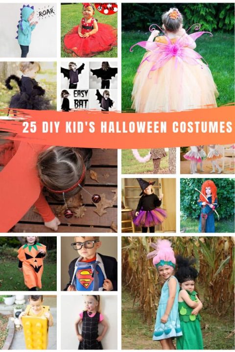 These DIY Halloween costumes for kids are adorable and so easy to make too! #halloween #kids #Costumes