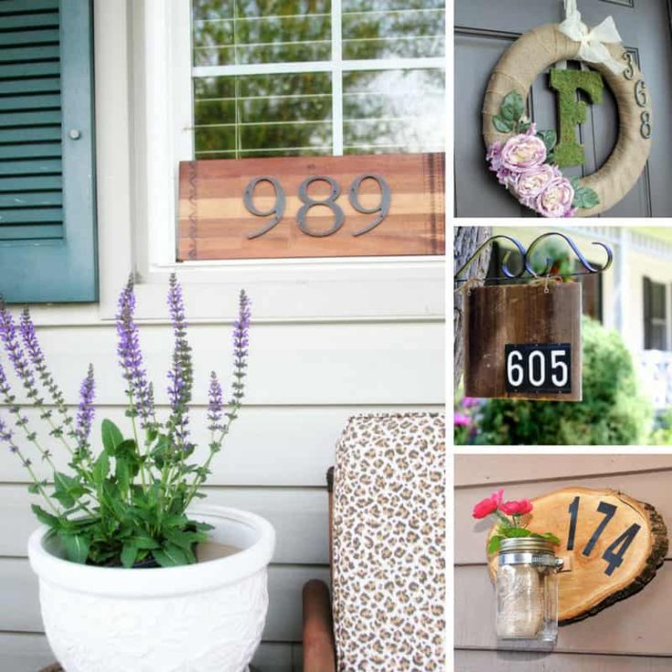 These DIY house number signs are fab!