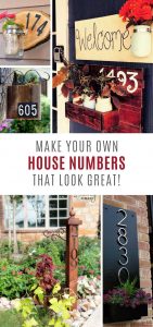 These DIY house numbers look FABULOUS