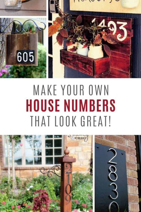 These DIY house numbers look FABULOUS
