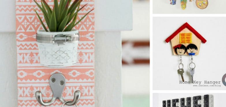 These DIY key holders look great and now we don't lose our keys because they're in the entry way where we need them!