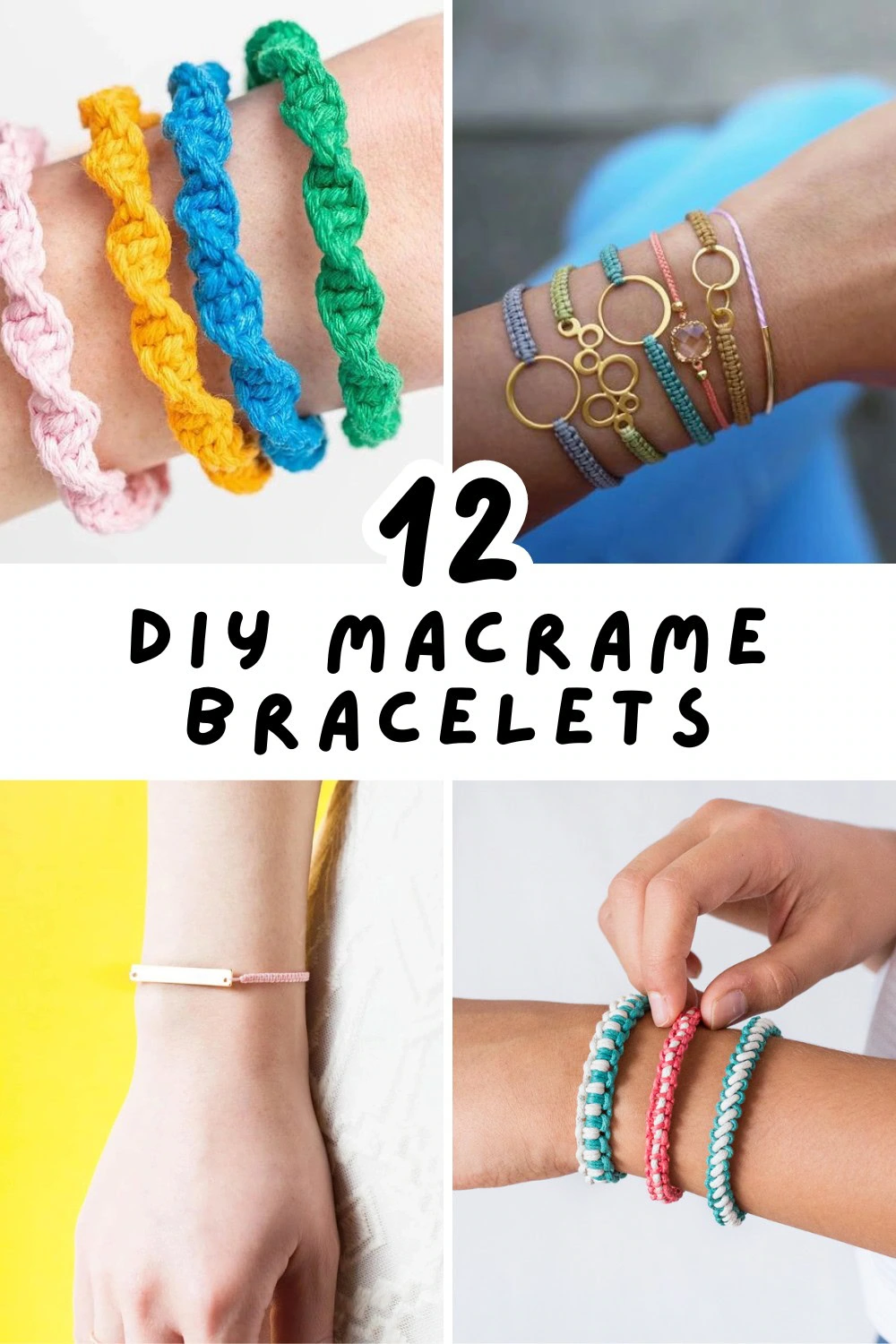 Transform your crafting skills with these 12 easy macrame bracelet tutorials! Each one comes with step by step instructions or a helpful video to guide you through the process. Perfect for making gifts or adding to your own collection, these bracelets are sure to impress. Time to get creative! 🎉 #MacrameArt #DIYJewelryMaking #CraftInspiration