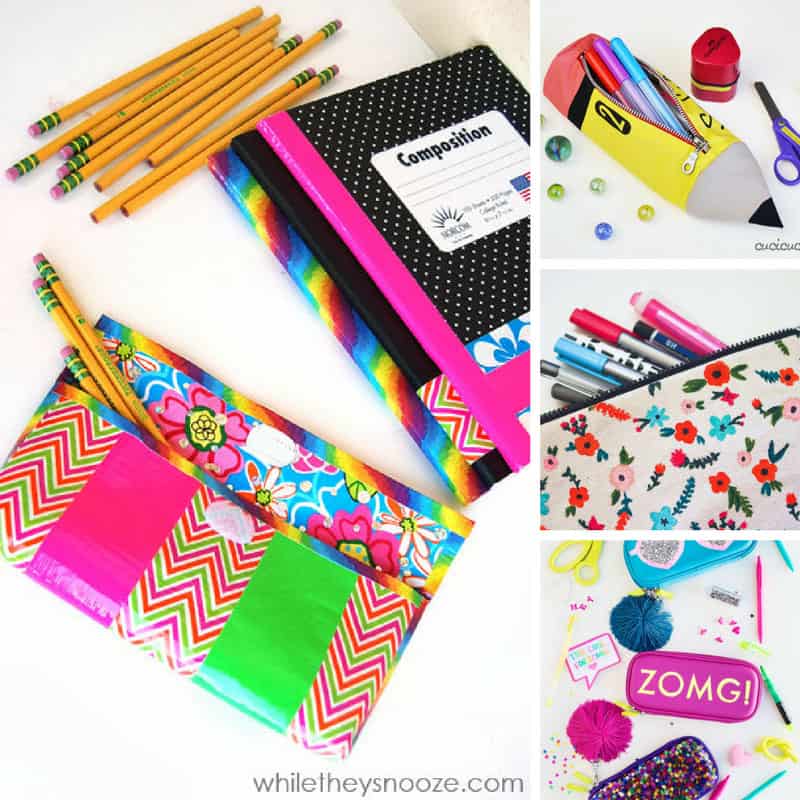 Simple & Cute Design Easy to Make Stand type MAP Making My Own Pencil Case 