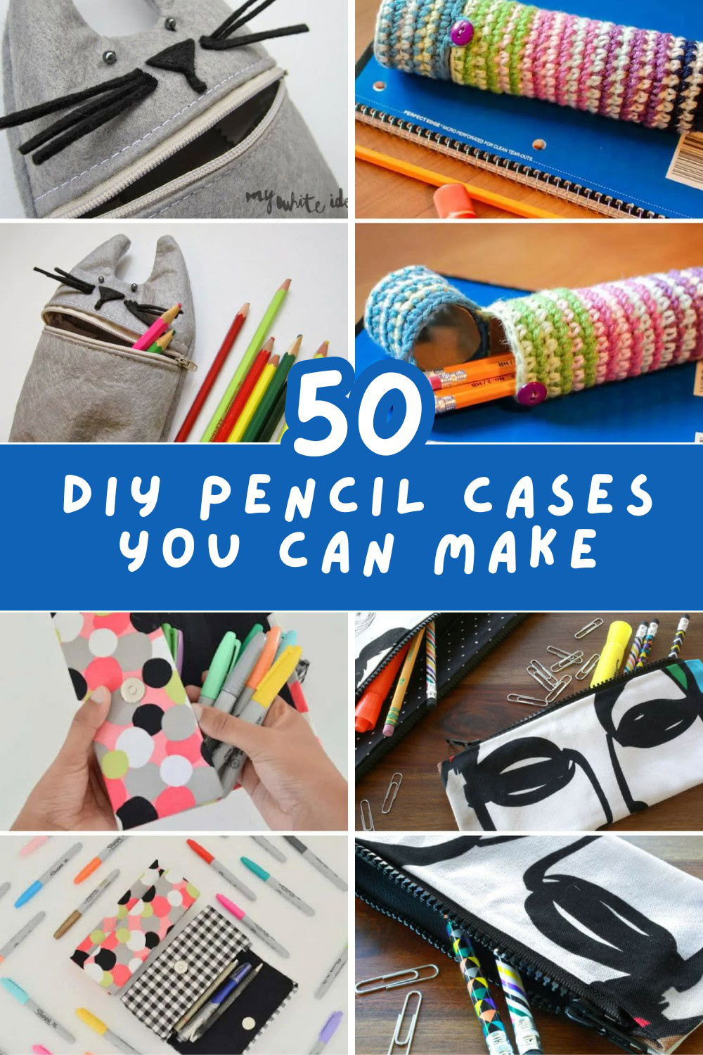 Why settle for a boring store-bought pencil pouch? Get inspired with these 40 totally cool DIY pencil cases and head back to school in style! #BackToSchoolDIY #CreativePencilCases

