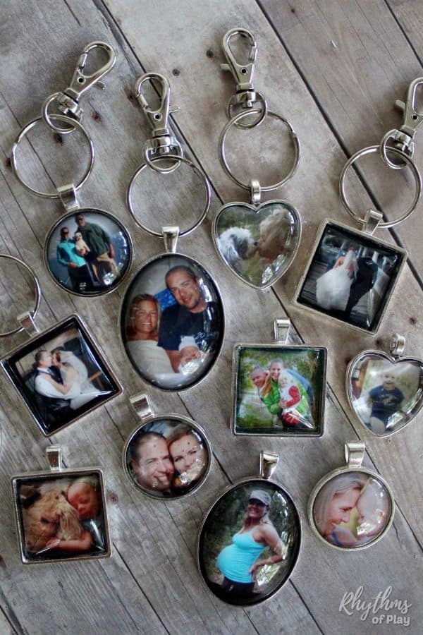 Easy DIY Personalized Photo Keychain Charms