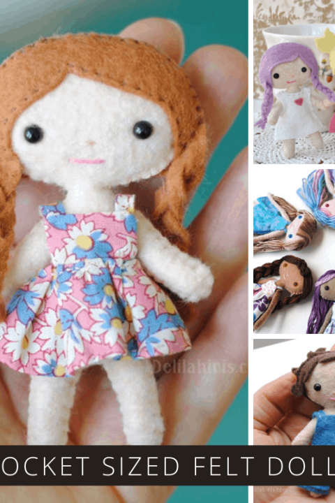 How cute are these teeny tiny dolls! Check out this easy to follow pattern to make playmates for your child!