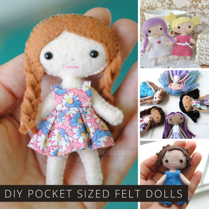 These Adorable DIY Mini Felt Dolls Will Become Favourite Playmates!