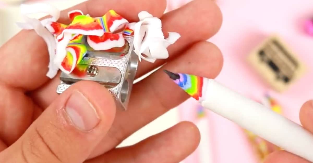 How to Make DIY Rainbow Pencils Video Tutorial