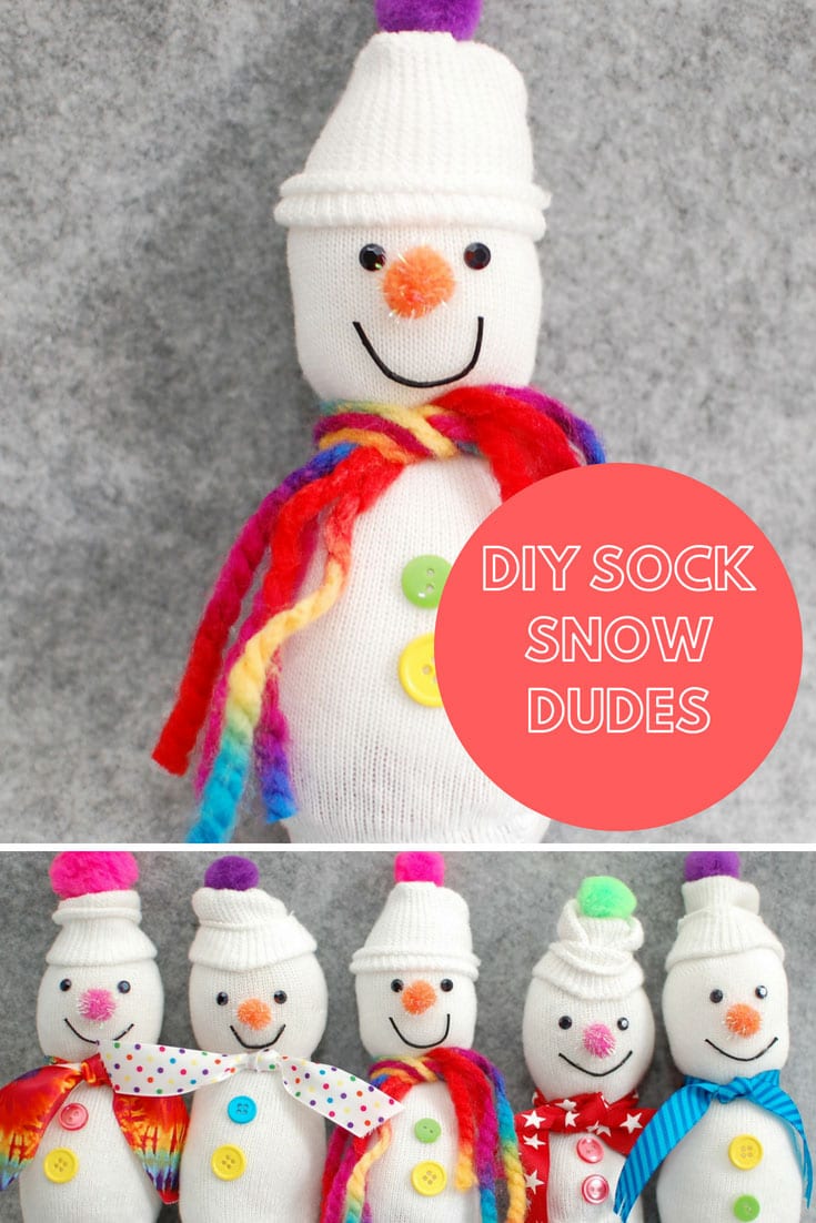 DIY Sock Snow Dudes