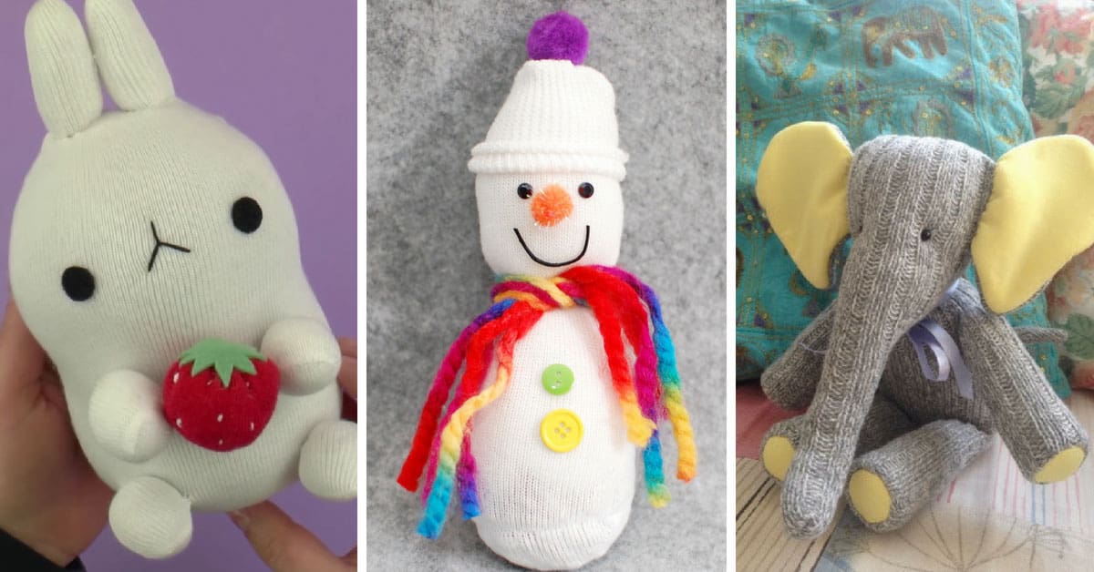 36 Easy DIY Sock Plushies and Animals You'll Want to Make this Weekend 36 Easy DIY Sock Plushies and Animals You'll Want to Make this Weekend
