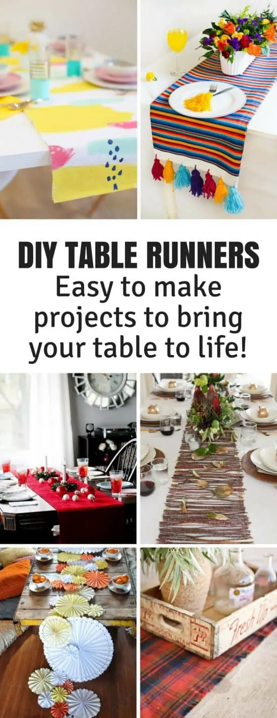 29 DIY Table Runner Projects to Turn Your Table into a Show Stopper!