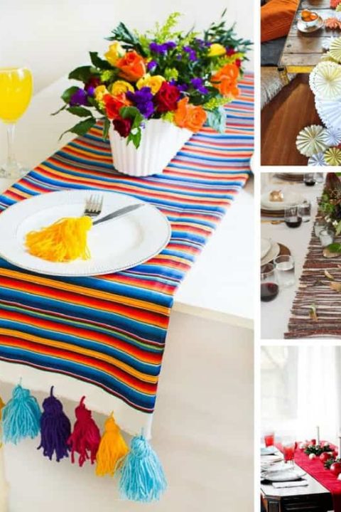 DIY Table Runners for Weddings, Christmas, Dinner Parties and Thanksgiving - FB Square